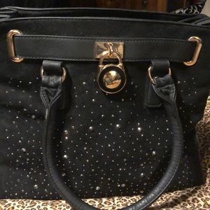 Black with sparkles handbag